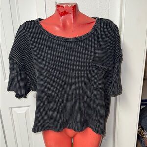 Anthropologie - Pilcro thermal top shirt blouse